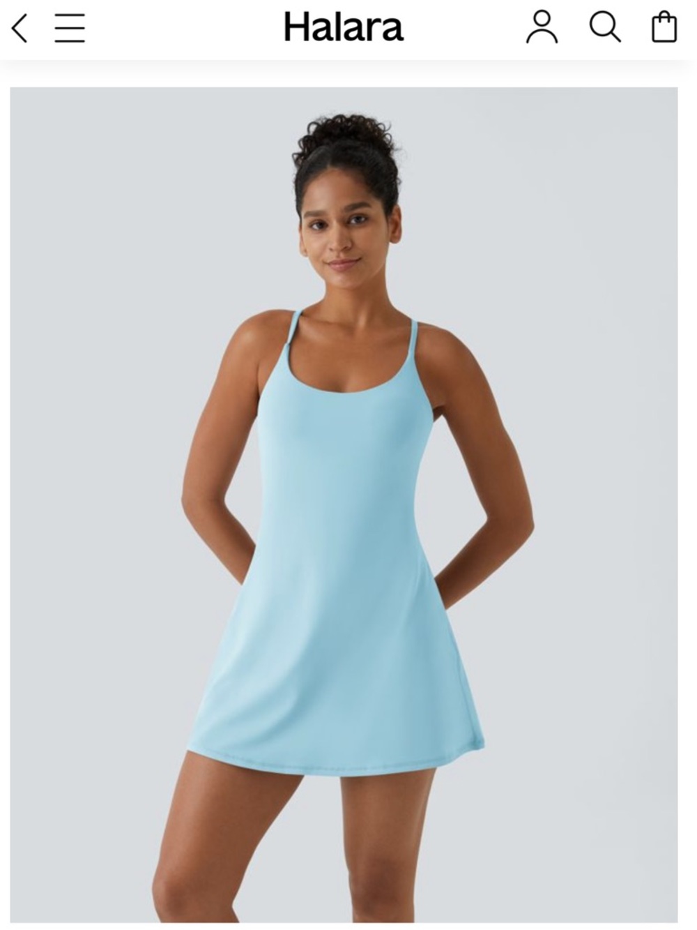 Halara SoftlyZero™ Plush Backless Active Dress-Easy Peezy Edition